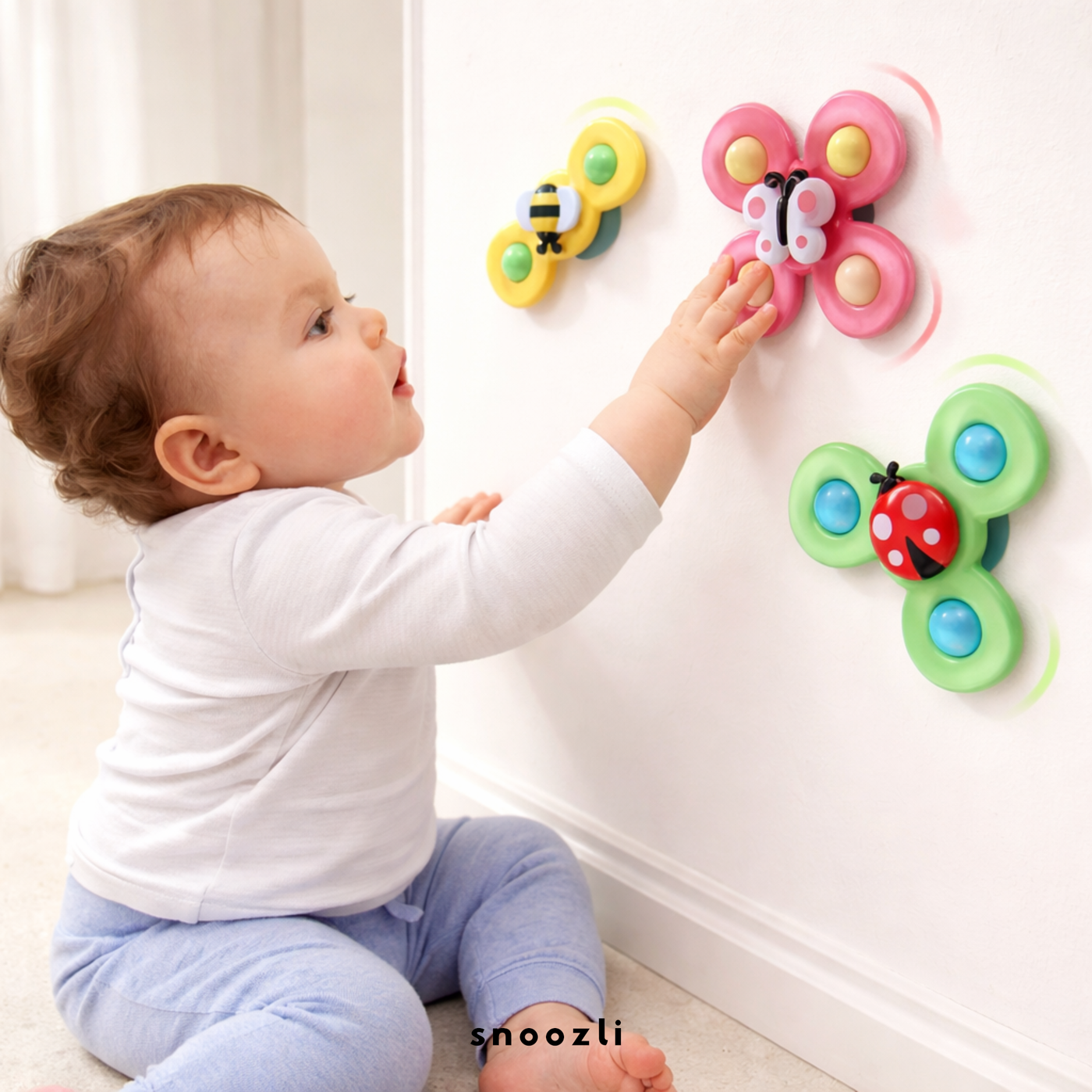 Spin Bugs - Interactive Suction Cup Spinning Toy for Babies & Toddlers
