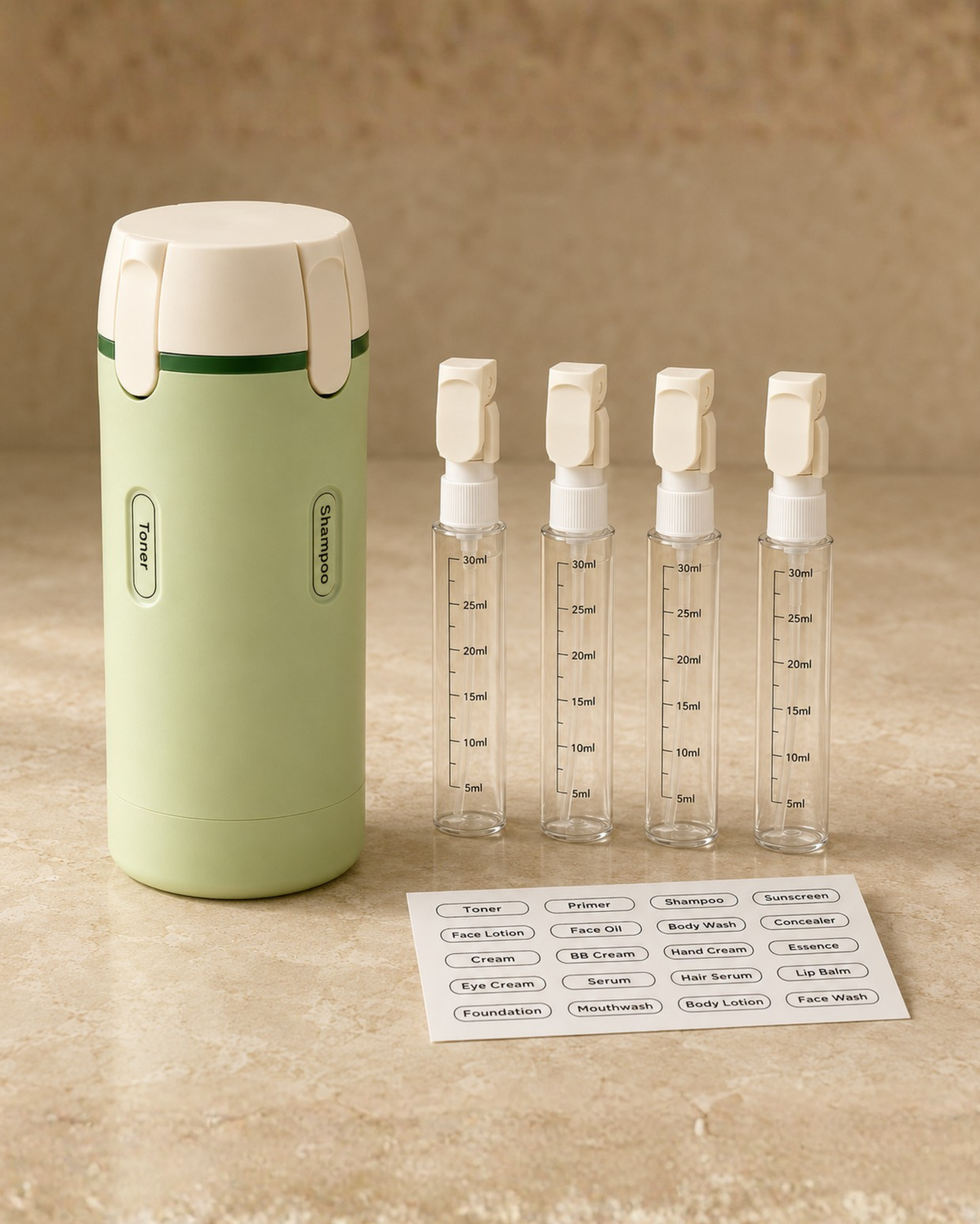 The Refill Kit - 4 in 1 Travel Bottle