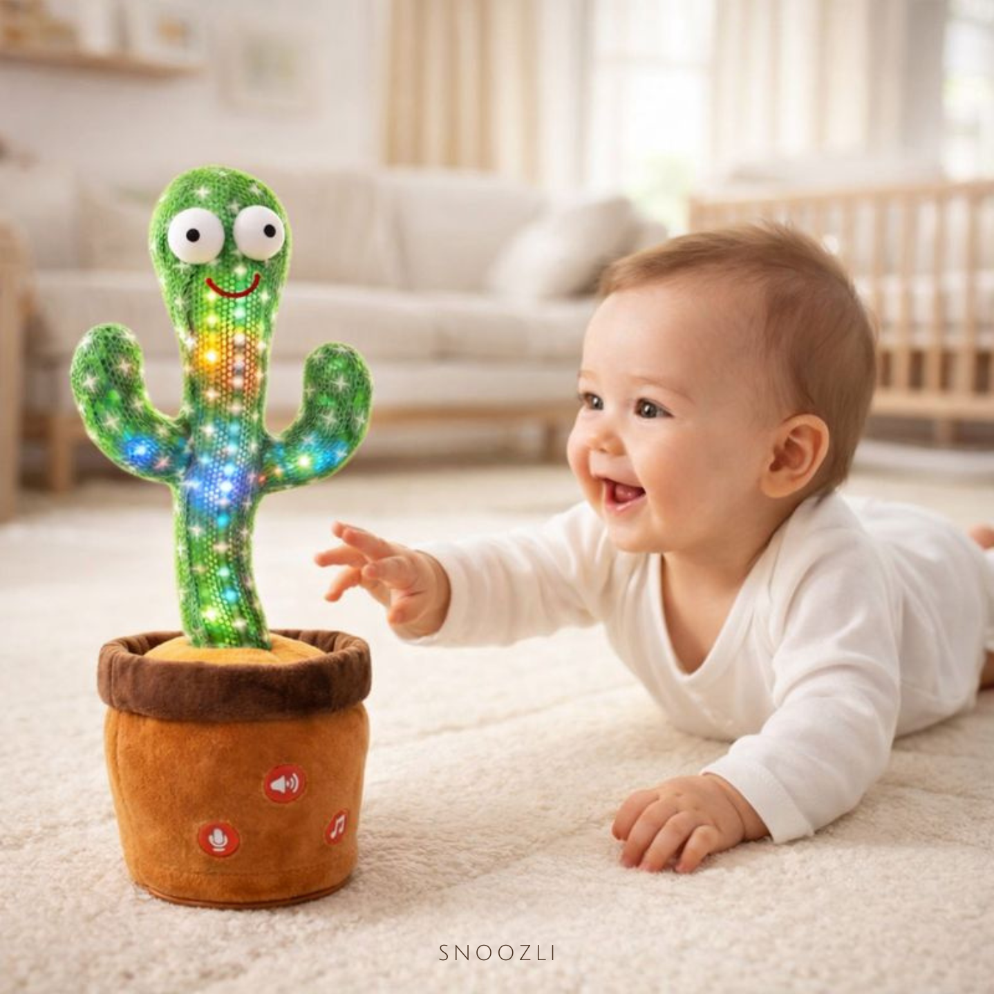 Talking Cactus - Interactive Dancing & Repeating Plush Toy for Babies & Toddlers