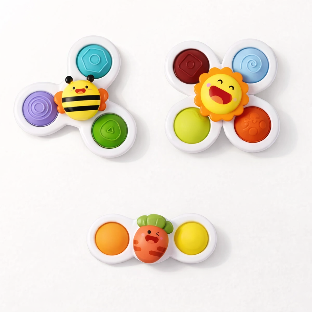 Spin Bugs - Interactive Suction Cup Spinning Toy for Babies & Toddlers