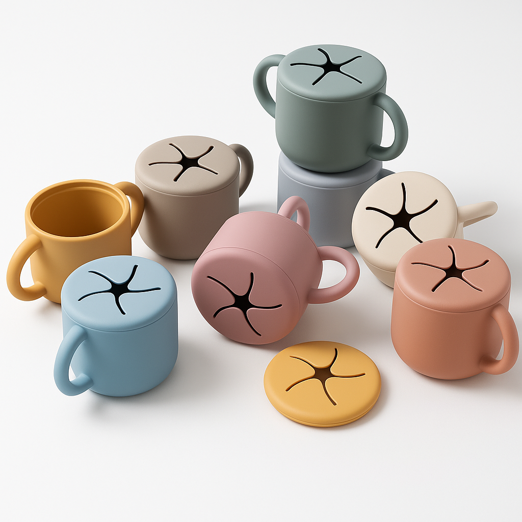 Snack Buddy - Spill-Proof Silicone Snack Cup for Babies & Toddlers